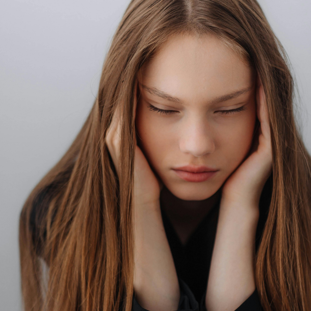 teenage girl stressed